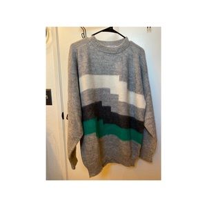 100% handmade baby alpaca vintage sweater